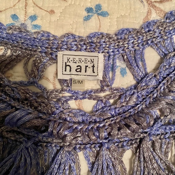 S/M Beautifully Detailed, Crocheted Top by Keren Hart - Picture 6 of 9